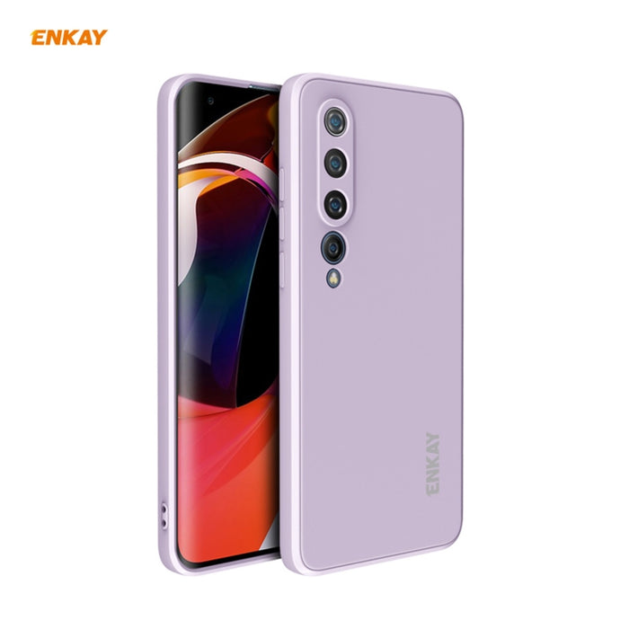 Para Xiaomi Mi 10 5G Hat-Prince ENKAY ENK-PC075 Funda protectora de silicona líquida de borde recto a prueba de golpes, For Xiaomi Mi 10 5G, For Xiaomi Mi 10 G