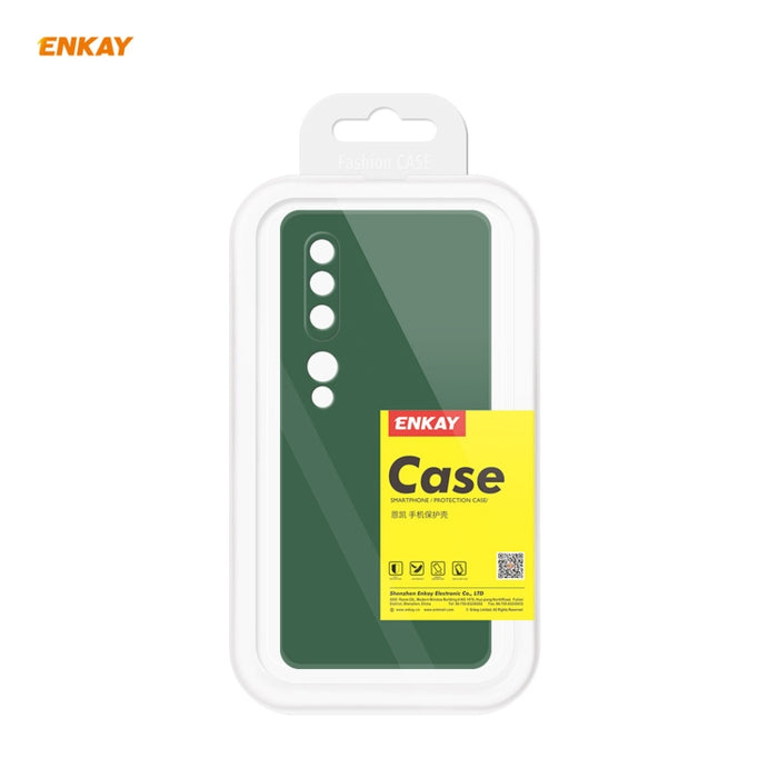 Para Xiaomi Mi 10 5G Hat-Prince ENKAY ENK-PC075 Funda protectora de silicona líquida de borde recto a prueba de golpes, For Xiaomi Mi 10 5G, For Xiaomi Mi 10 G