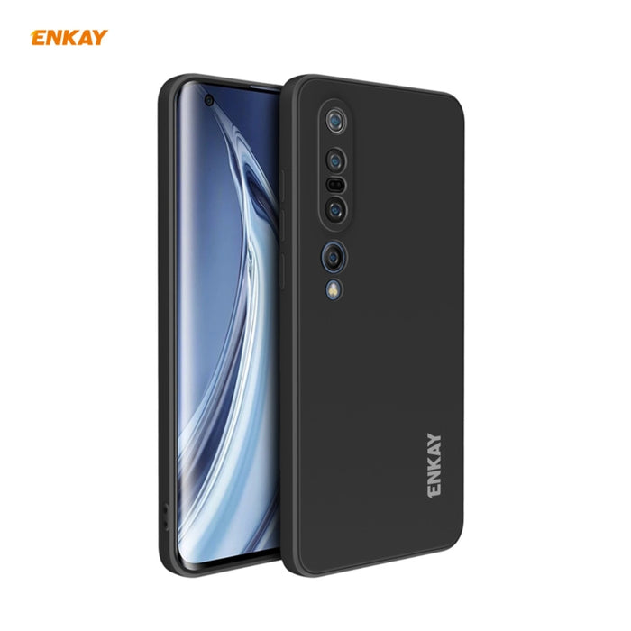Para Xiaomi Mi 10 Pro 5G Hat-Prince ENKAY ENK-PC076 Funda protectora de silicona líquida de borde recto a prueba de golpes, For Xiaomi Mi 10 Pro 5G