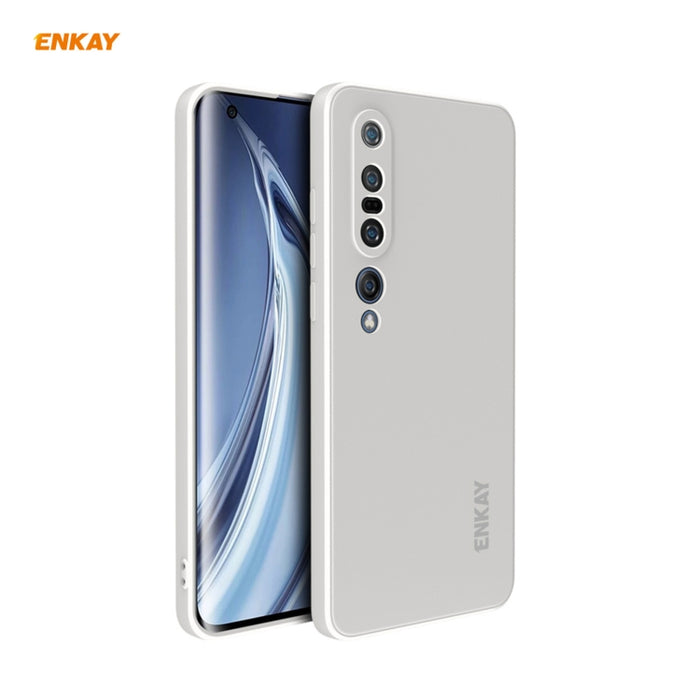 Para Xiaomi Mi 10 Pro 5G Hat-Prince ENKAY ENK-PC076 Funda protectora de silicona líquida de borde recto a prueba de golpes, For Xiaomi Mi 10 Pro 5G