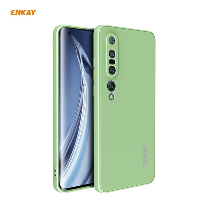 Para Xiaomi Mi 10 Pro 5G Hat-Prince ENKAY ENK-PC076 Funda protectora de silicona líquida de borde recto a prueba de golpes, For Xiaomi Mi 10 Pro 5G