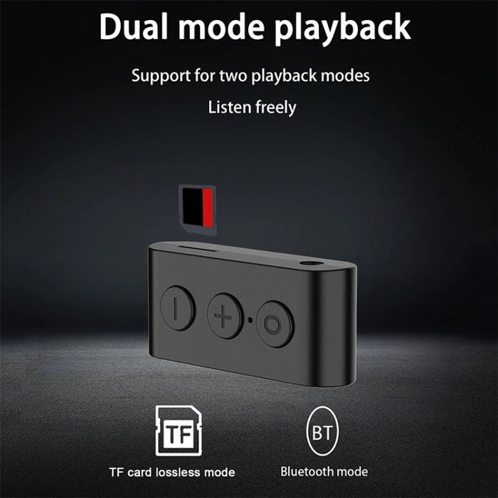 Tarjeta BR03 Coche Bluetooth 5.0 Receptor Altavoz Música Receptor de audio inalámbrico Bluetooth Llamada manos libres