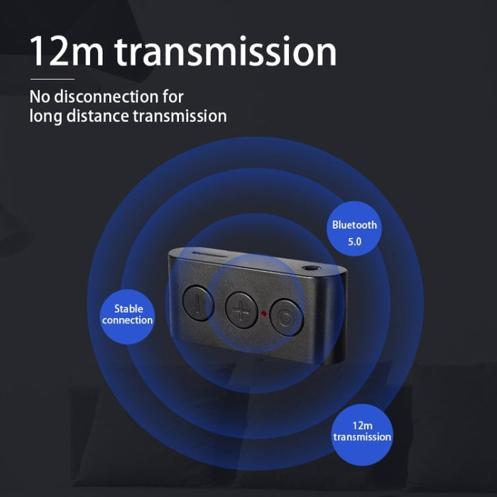 Tarjeta BR03 Coche Bluetooth 5.0 Receptor Altavoz Música Receptor de audio inalámbrico Bluetooth Llamada manos libres