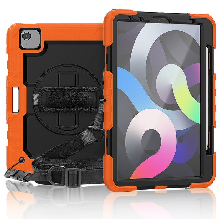 Para iPad Air 2020 10.9 Gel de sílice negro a prueba de golpes + Funda protectora de PC colorida, For iPad Air 2022 / 2020 10.9