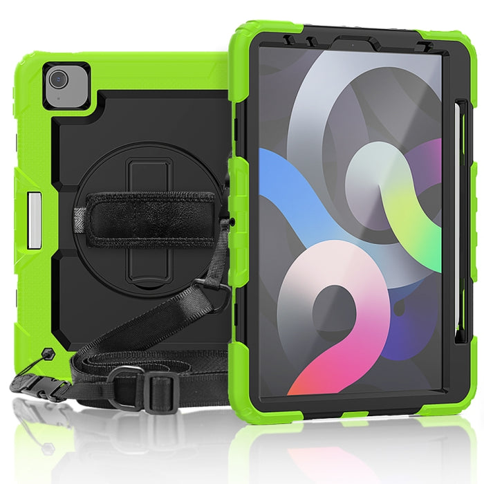 Para iPad Air 2020 10.9 Gel de sílice negro a prueba de golpes + Funda protectora de PC colorida, For iPad Air 2022 / 2020 10.9
