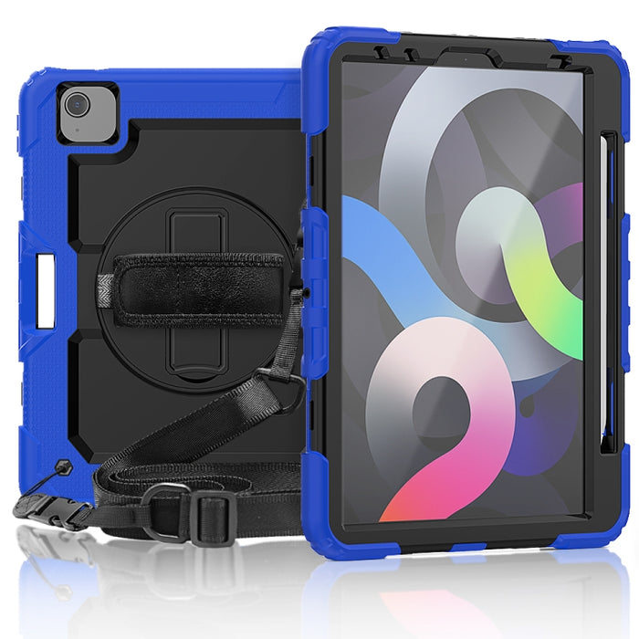 Para iPad Air 2020 10.9 Gel de sílice negro a prueba de golpes + Funda protectora de PC colorida, For iPad Air 2022 / 2020 10.9