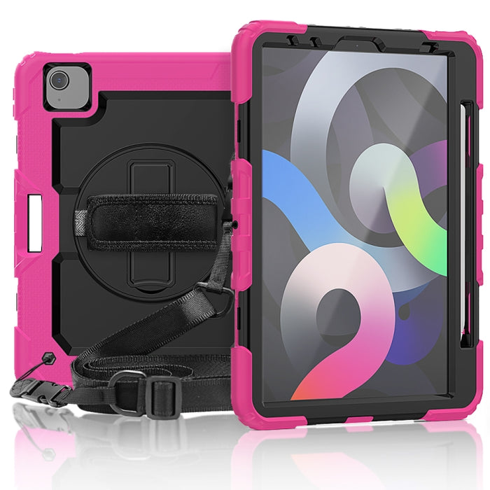 Para iPad Air 2020 10.9 Gel de sílice negro a prueba de golpes + Funda protectora de PC colorida, For iPad Air 2022 / 2020 10.9