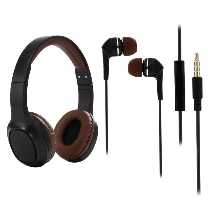 BT1605 Auriculares inalámbricos Bluetooth estéreo plegables montados en la cabeza Bluetooth 5.0 con micrófono Conector de audio de 3,5 mm