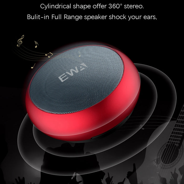 EWA A110 IPX5 Mini Altavoz Bluetooth Inalámbrico de Metal Portátil a Prueba de Agua Soporta Audio de 3.5mm y Tarjeta TF de 32GB y Llamadas