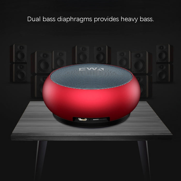 EWA A110 IPX5 Mini Altavoz Bluetooth Inalámbrico de Metal Portátil a Prueba de Agua Soporta Audio de 3.5mm y Tarjeta TF de 32GB y Llamadas