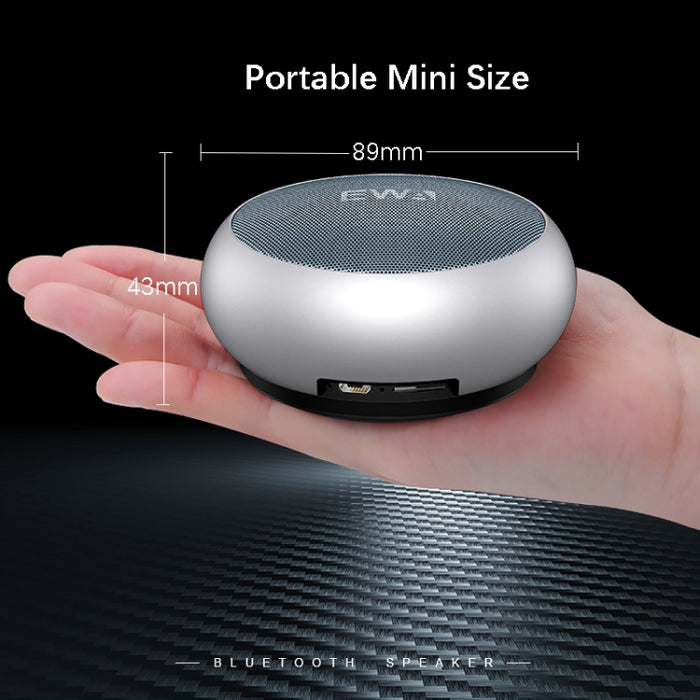 EWA A110 IPX5 Mini Altavoz Bluetooth Inalámbrico de Metal Portátil a Prueba de Agua Soporta Audio de 3.5mm y Tarjeta TF de 32GB y Llamadas