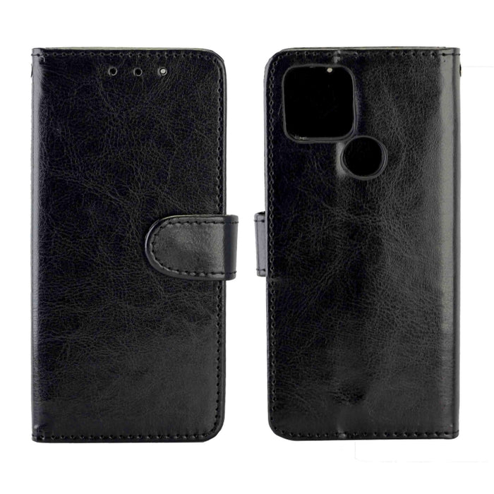 Estuche protector con tapa horizontal de cuero con textura de caballo loco con soporte y ranuras para tarjetas y billetera y marco de fotos, For OPPO Reno4 Lite / F17 Pro/A93, For OPPO F17 / A73 (2020) 4G, For Google Pixel 4a 5G, For Samsung Galaxy A42...