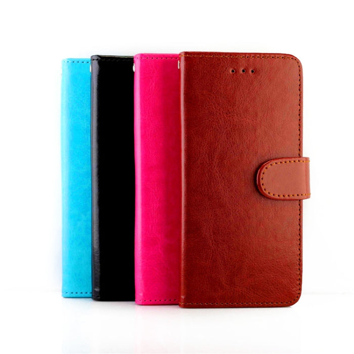 Estuche protector con tapa horizontal de cuero con textura de caballo loco con soporte y ranuras para tarjetas y billetera y marco de fotos, For OPPO Reno4 Lite / F17 Pro/A93, For OPPO F17 / A73 (2020) 4G, For Google Pixel 4a 5G, For Samsung Galaxy A42...