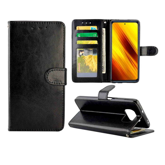Estuche protector con tapa horizontal de cuero con textura de caballo loco con soporte y ranuras para tarjetas y billetera y marco de fotos, For OPPO Reno4 Lite / F17 Pro/A93, For OPPO F17 / A73 (2020) 4G, For Google Pixel 4a 5G, For Samsung Galaxy A42...