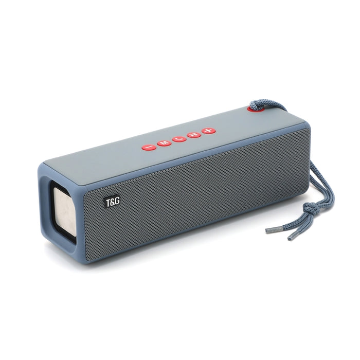 Altavoz Bluetooth T&G TG271 TWS Subwoofer con cuerda trenzada, compatible con tarjeta USB/AUX/TF/FM