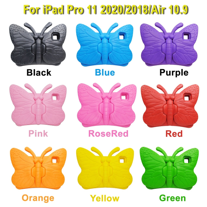 Estuche protector a prueba de golpes para niños EVA con soporte de mariposa, For iPad Air 2022 / 2020 10.9, For iPad Pro 11 (2020 / 2018)