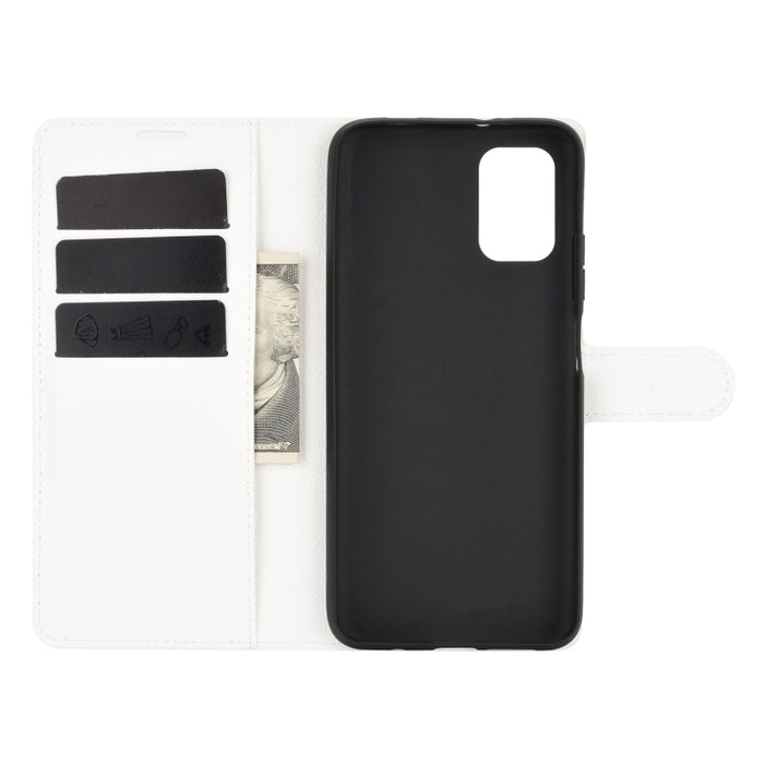 Para Xiaomi Poco M3 Litchi Texture Funda protectora con tapa horizontal con soporte y ranuras para tarjetas y billetera, For Xiaomi Poco M3