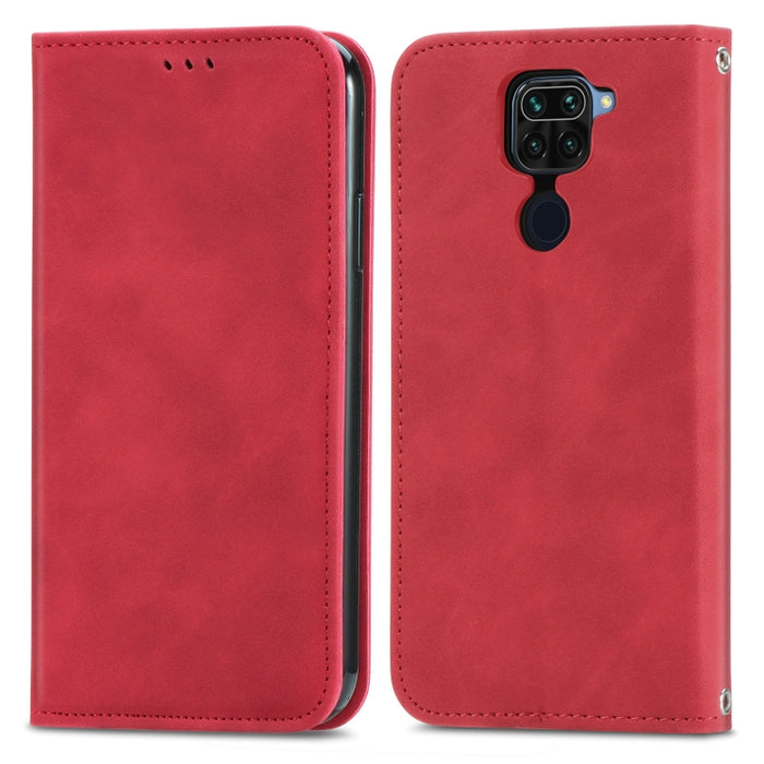 Retro Skin Feel Business Funda de cuero con tapa horizontal magnética con soporte y ranuras para tarjetas y billetera y marco de fotos, For Xiaomi Redmi 9A, For Xiaomi Redmi 9C, For Xiaomi Redmi 10X 4G, For Xiaomi Redmi Note 8, For Xiaomi Redmi K30 Pro