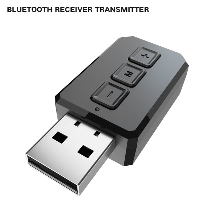 Adaptador de Audio Bluetooth USB RT02 recibe y transmite receptor Bluetooth 2 en 1 Bluetooth 5,0 manos libres para coche