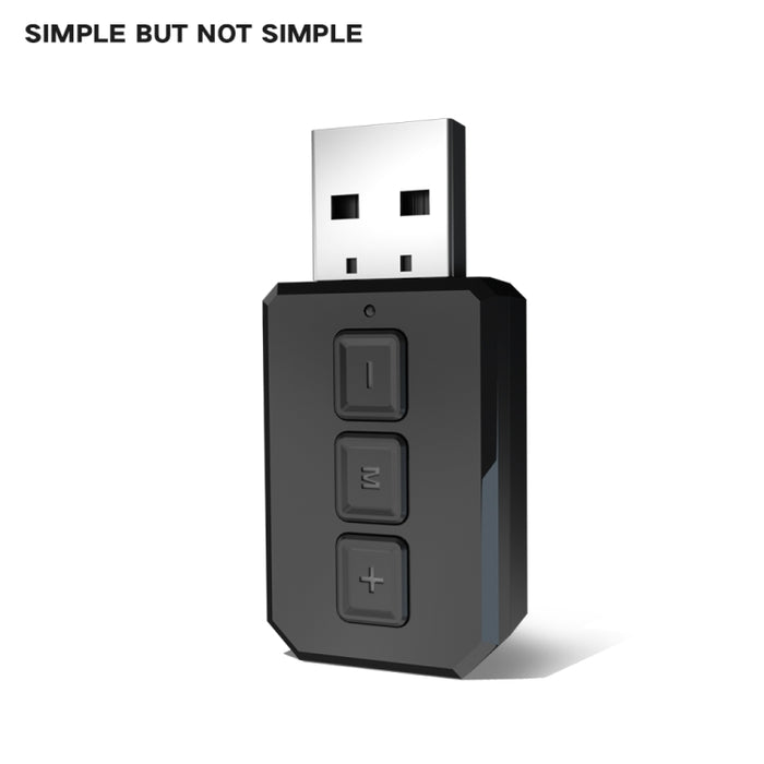 Adaptador de Audio Bluetooth USB RT02 recibe y transmite receptor Bluetooth 2 en 1 Bluetooth 5,0 manos libres para coche