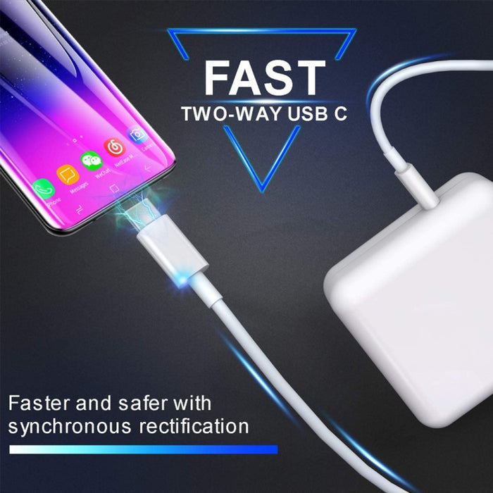 PD-96W 96W PD USB-C / Type-C Laptop Adapter + 2m 5A USB-C / Type-C a USB-C / Type-C Cable de carga rápida para MacBook Pro, EU Plug, US Plug, UK Plug, AU Plug