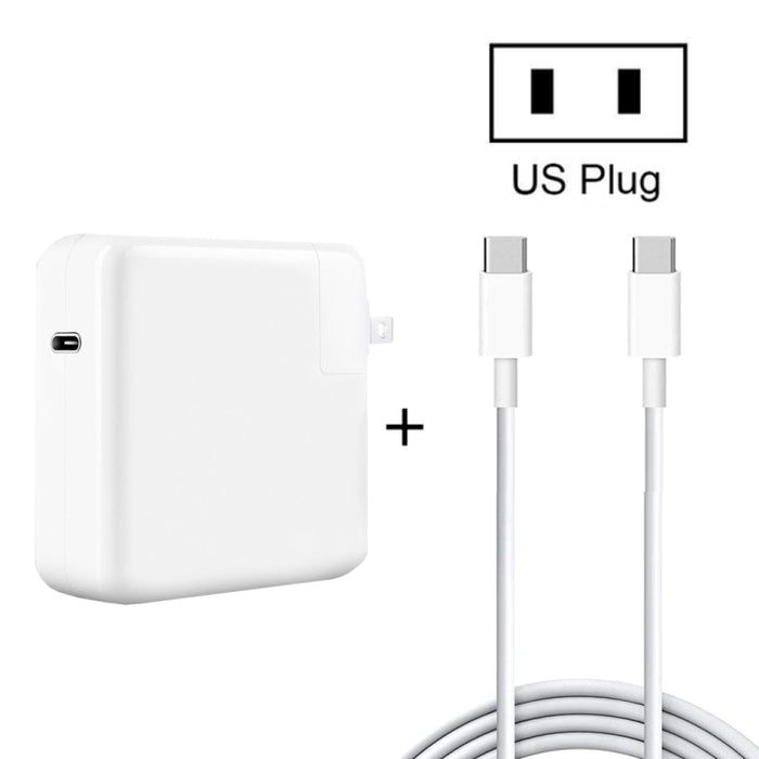 PD-96W 96W PD USB-C / Type-C Laptop Adapter + 2m 5A USB-C / Type-C a USB-C / Type-C Cable de carga rápida para MacBook Pro, EU Plug, US Plug, UK Plug, AU Plug