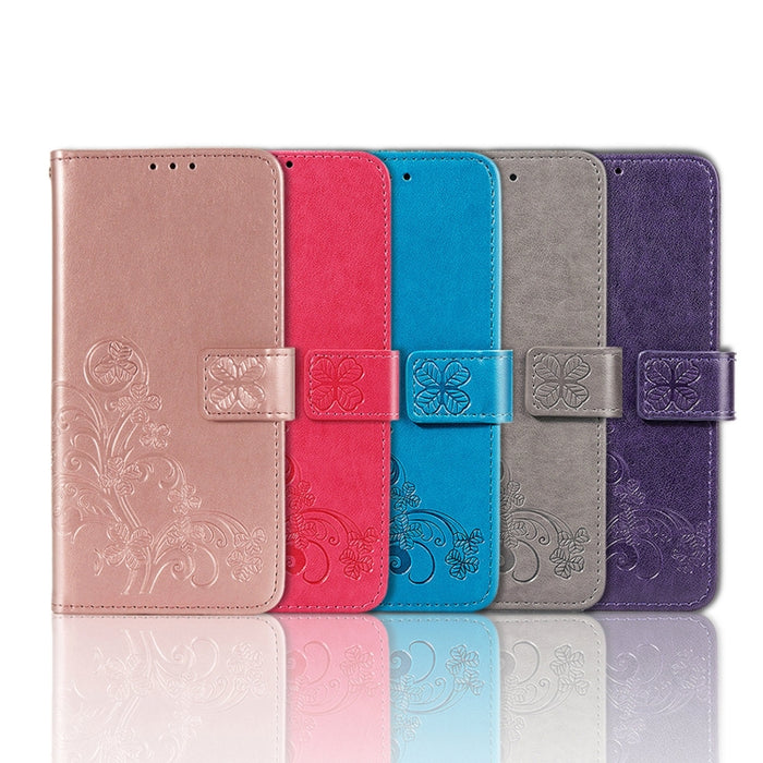 Estuche de cuero con protección para teléfono móvil con hebilla en relieve y cierre de cuatro hojas con cordón y ranura para tarjeta y función de billetera y soporte, For Samsung Galaxy S21+ 5G, For Samsung Galaxy S21 5G, For Samsung Galaxy S21 Ultra 5...