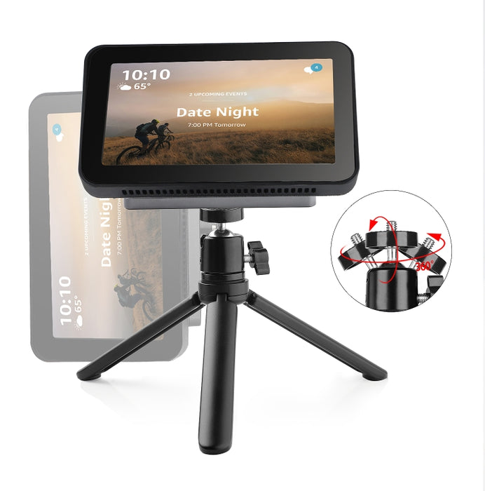 Para altavoz inteligente con pantalla Echo Show 8 con juego de soporte giratorio magnético ajustable de 360 grados