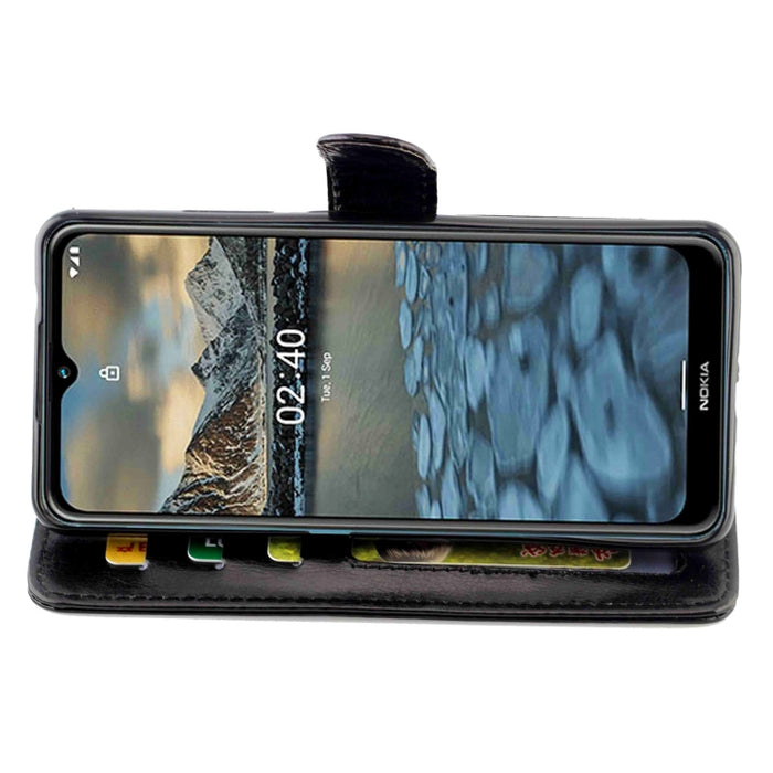 Estuche protector con tapa horizontal de cuero con textura de caballo loco con soporte y ranuras para tarjetas y billetera y marco de fotos, For Nokia 2.4, For Nokia 3.4, For OPPO Realme C17/7i, For OPPO Realme V5 5G/Realme 7 5G, For Vivo Y73S         ...