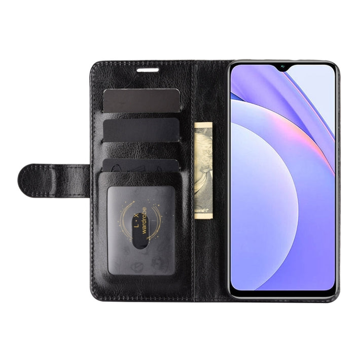 Para Xiaomi Redmi Note 9 4G R64 Texture Single Horizontal Flip Funda protectora con soporte y ranuras para tarjetas y billetera y marco de fotos, For Xiaomi Redmi Note 9 4G