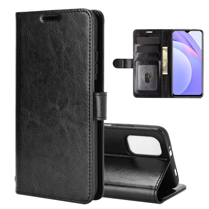 Para Xiaomi Redmi Note 9 4G R64 Texture Single Horizontal Flip Funda protectora con soporte y ranuras para tarjetas y billetera y marco de fotos, For Xiaomi Redmi Note 9 4G