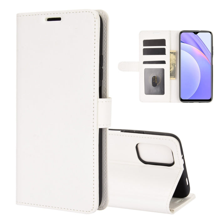 Para Xiaomi Redmi Note 9 4G R64 Texture Single Horizontal Flip Funda protectora con soporte y ranuras para tarjetas y billetera y marco de fotos, For Xiaomi Redmi Note 9 4G