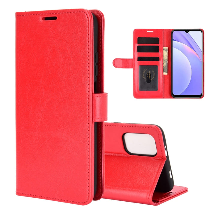Para Xiaomi Redmi Note 9 4G R64 Texture Single Horizontal Flip Funda protectora con soporte y ranuras para tarjetas y billetera y marco de fotos, For Xiaomi Redmi Note 9 4G