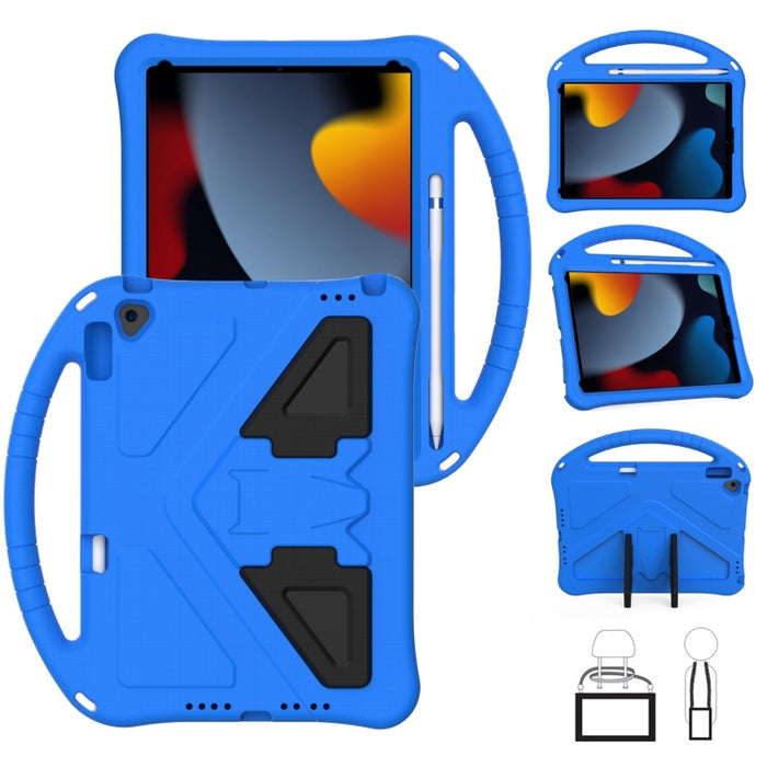 Carcasa protectora plana anticaída de EVA con soporte, For iPad 10.2 2021 / 2020 / 2019