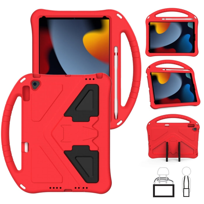 Carcasa protectora plana anticaída de EVA con soporte, For iPad 10.2 2021 / 2020 / 2019