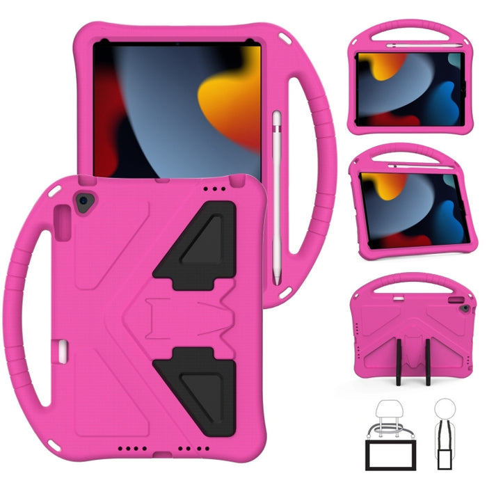 Carcasa protectora plana anticaída de EVA con soporte, For iPad 10.2 2021 / 2020 / 2019