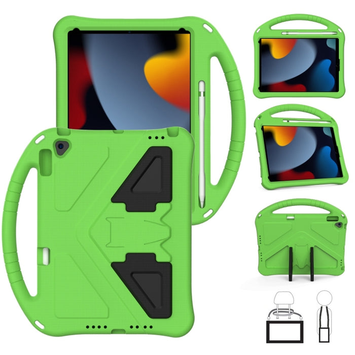 Carcasa protectora plana anticaída de EVA con soporte, For iPad 10.2 2021 / 2020 / 2019