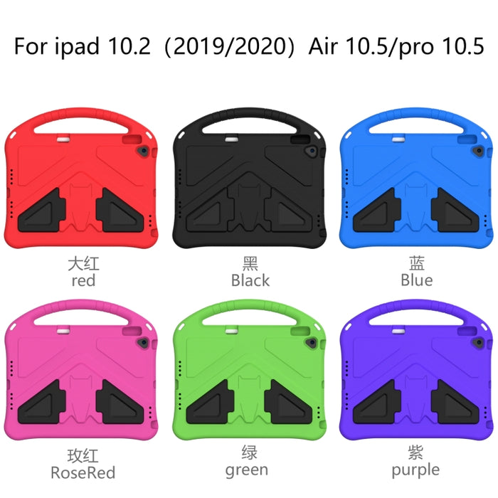 Carcasa protectora plana anticaída de EVA con soporte, For iPad 10.2 2021 / 2020 / 2019