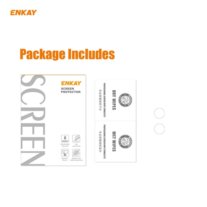 Para iPhone 12/12 mini ENKAY Hat-Prince 0.2mm 9H 2.15D Lente de cámara trasera de borde redondo Película de vidrio templado 2 PCS / Set, 1 Set, 2 Set, 5 Set, 10 Set
