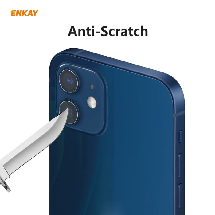 Para iPhone 12/12 mini ENKAY Hat-Prince 0.2mm 9H 2.15D Lente de cámara trasera de borde redondo Película de vidrio templado 2 PCS / Set, 1 Set, 2 Set, 5 Set, 10 Set