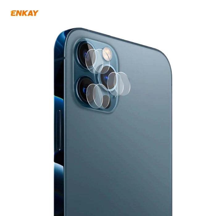 Para iPhone 12 Pro / 12 Pro Max ENKAY Hat-Prince 0.2mm 9H 2.15D Lente de cámara trasera de borde redondo Película de vidrio templado 3 PCS / Set, 1 Set, 2 Set, 5 Set, 10 Set