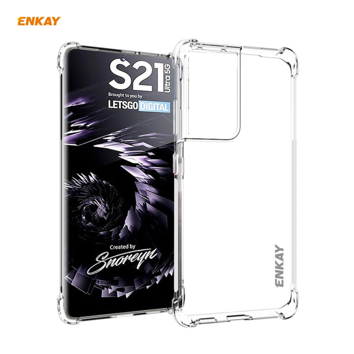 Hat-Prince ENKAY Estuche transparente de TPU a prueba de golpes Cubierta suave antideslizante + Pantalla completa 3D PET Curvado en caliente Protector de pantalla HD Película suave, compatible con desbloqueo de huellas dactilares                       ...