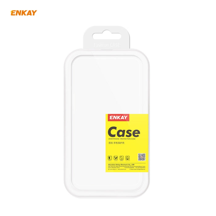 Hat-Prince ENKAY Estuche transparente de TPU a prueba de golpes Cubierta suave antideslizante + Pantalla completa 3D PET Curvado en caliente Protector de pantalla HD Película suave, compatible con desbloqueo de huellas dactilares                       ...