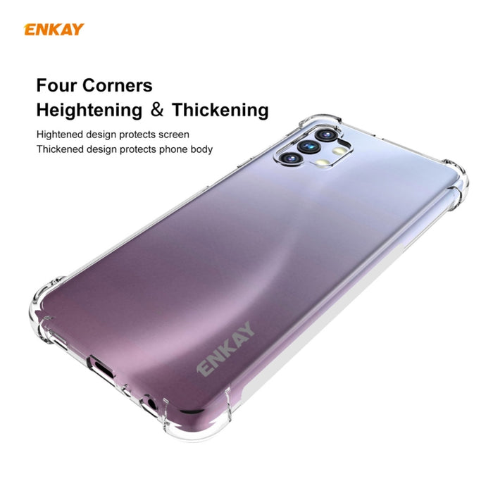 Hat-Prince ENKAY Funda transparente de TPU a prueba de golpes Funda antideslizante suave, For Samsung Galaxy A32 5G, For Samsung Galaxy A52 5G, For OnePlus 9, For Samsung Galaxy A72 5G, For Xiaomi Mi 11, For OnePlus 9 Pro