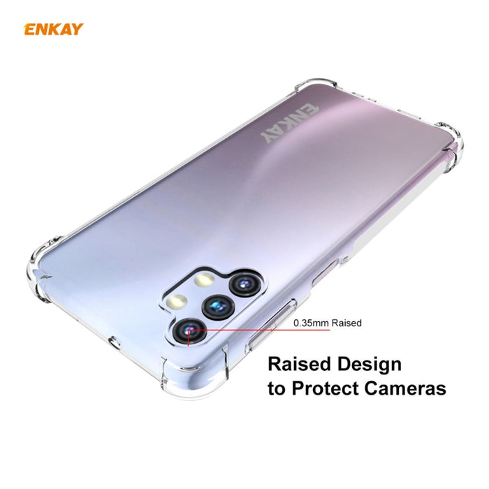 Hat-Prince ENKAY Funda transparente de TPU a prueba de golpes Funda antideslizante suave, For Samsung Galaxy A32 5G, For Samsung Galaxy A52 5G, For OnePlus 9, For Samsung Galaxy A72 5G, For Xiaomi Mi 11, For OnePlus 9 Pro
