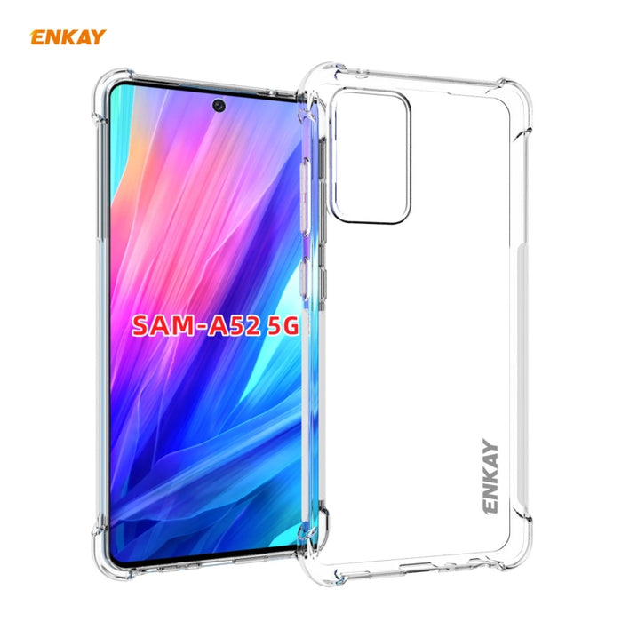 Hat-Prince ENKAY Funda transparente de TPU a prueba de golpes Funda antideslizante suave, For Samsung Galaxy A32 5G, For Samsung Galaxy A52 5G, For OnePlus 9, For Samsung Galaxy A72 5G, For Xiaomi Mi 11, For OnePlus 9 Pro