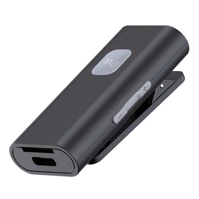 SR11 Lavalier Bluetooth 5.0 Receptor de audio Adaptador Bluetooth Compatible con tarjeta TF