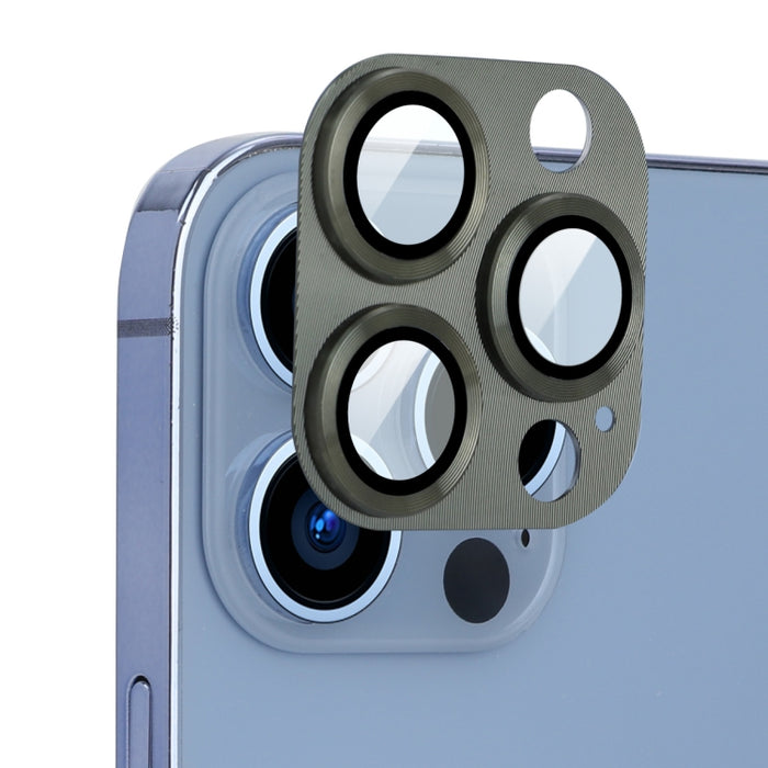 ENKAY aleación de aluminio + cubierta de lente de cámara de vidrio templado para iPhone 13 Pro / 13 Pro Max