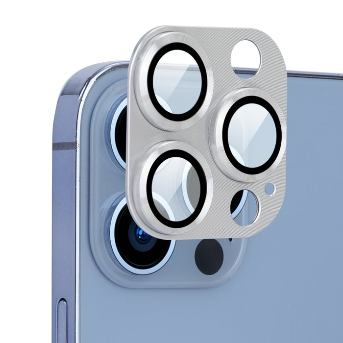 ENKAY aleación de aluminio + cubierta de lente de cámara de vidrio templado para iPhone 13 Pro / 13 Pro Max
