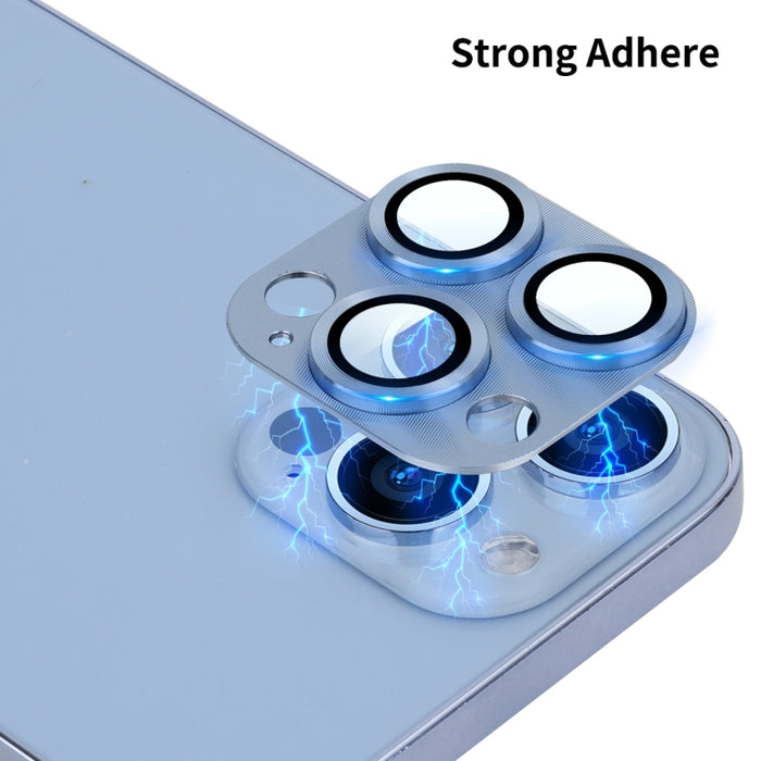 ENKAY aleación de aluminio + cubierta de lente de cámara de vidrio templado para iPhone 13 Pro / 13 Pro Max